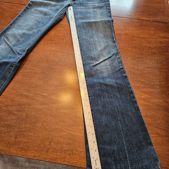7 For All Mankind Women's Low Rise, Boot Cut Jeans, 29x33 - Picture 13 of 14